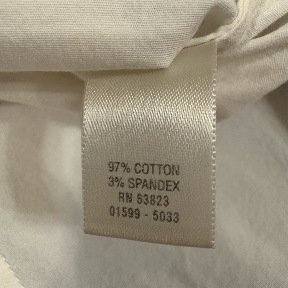 White Button Down Blouse Delicate Whimsical Flora… - image 6